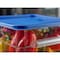 Carlisle Foodservice Squares Food Storage Container Lid, 11.38 x 11.38 x 0.63, Blue, Plastic 1197260 - alternate 3